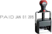 H-6770 Self-Inking Phrase and Date Stamp