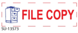 2 Color "File Copy" <BR> Title Stamp