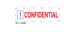 SU-13468 - 2 Color "Confidential" <BR> Title Stamp