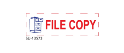 SU-13573 - 2 Color "File Copy" <BR> Title Stamp