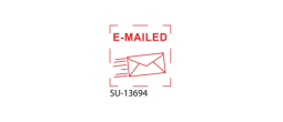 SU-13694 - Small "E-Mailed" <BR> Title Stamp